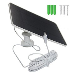6W 5V Solar Panel for Recharging 3V-5V Batteries in Security Cameras Doorbells