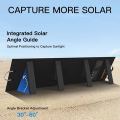 Portable Solar Panel 220W 40V Monocrystalline Foldable Solar Panels Charger P…