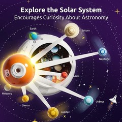 Interactive Talking Solar System Model – Bilingual STEM Learning Kit for Kids