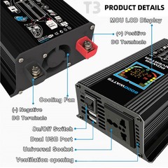 6000W Solar Panel Set Solar Power Inverter Generator 100A Home 110V Grid SysteFi