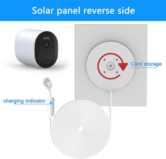 6W Solar Panel Compatible with Arlo Pro 5S 2K, Pro 4, Pro 3, Floodlight, Ultra 2