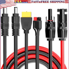 4IN1 Solar Connector Splitter Cable 45A Connector XT60 DC 8mm 5.5mm Adapter