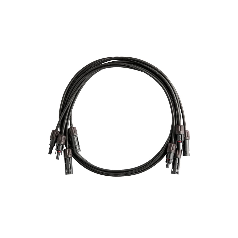 Anker SOLIX Solar Panel MC4 Black Copper Rubber Insulation Extension Cable – 3in