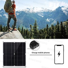 6000W Solar Power System 100A MPPT Controller 300W Panel 12V to 110V/220V