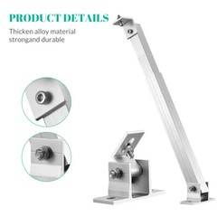 2pcs set Solar Panel Brackets Tilt Mount Roof Wall Flat Surface Adjustable Frame