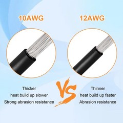 10AWG 10FT XT60 Solar Extension Cable 2 3 6 10 15 20 25 35 40 50 75 100FT XT6…