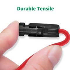 Solar Connectors Y Branch Parallel Adapter 10AWG Cable for Solar Panel (Red &…