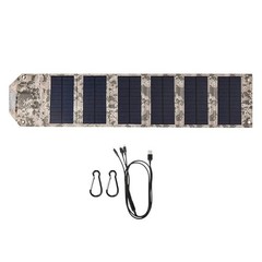 Camouflage Foldable Solar Chargers Panel 10W 12W 14W For Outdoor Electronics