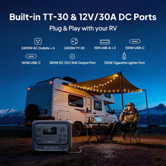 BLUETTI Elite 300 3014Wh Portable Power Station Generator+560W Car Charger