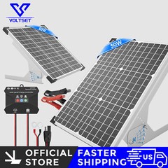 VOLTSET 30W/50W Solar Panel Kit, 12V Solar Battery Charger Maintainer for RV