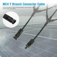 PV Solar Y Adapter T Splitter Cable MMF FFM Waterproof Connector for Solar Panel