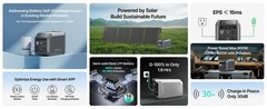 Dabbsson Power Station 768Wh 600W Solar Generator w/ 120W Folding Solar Panel
