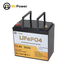 Solar 12V Lifepo4 Battery Pack 50Ah 100Ah 140Ah 200Ah for Cart RV Marine System