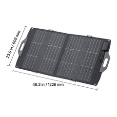 Uimoso 100W Foldable Bifacial Monocrystalline Solar Panel Charger