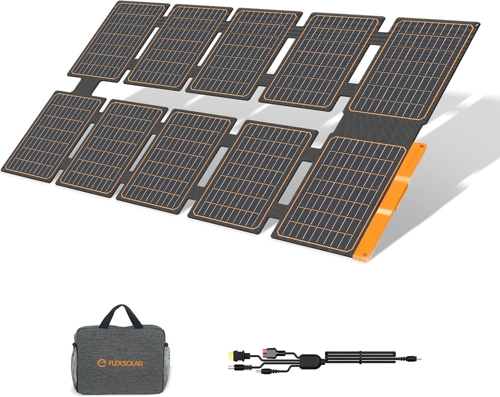 100W Portable Solar Panel 24% High Efficiency IP67 Waterproof Camping Emergency