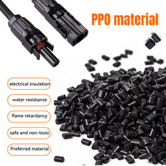100FT 10 AWG Solar Panel Extension Cable PV Wire +Pair Solar Connectors 6mm²
