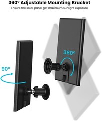 Type-C Port Solar Panel for ieGeek Wireless Battery Security Camera CCTV System