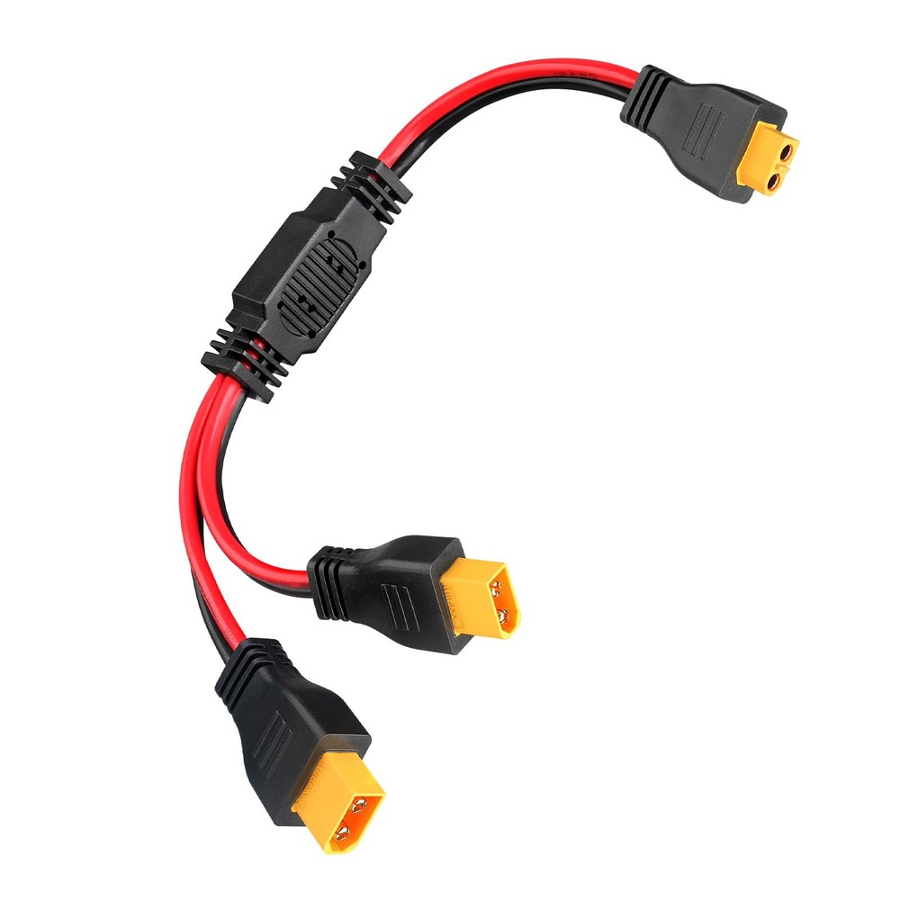 PAEKQ XT60 Y Splitter Cable 12AWG XT60 1 Female to 2 Male Parallel Connector …