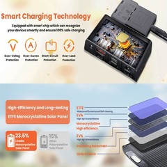 400W 200W Folding Solar Panel Charger Power Station IP65 for Home RV Camping USA