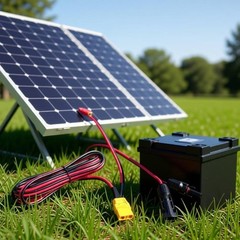 Solar Charging Cable with XT90H Female End for Outdoor Backup Use