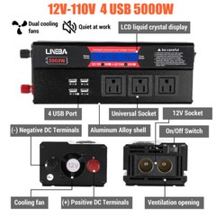 5000W Complete Solar Panel Kit Power Inverter Generator 30A 110V RV Grid System
