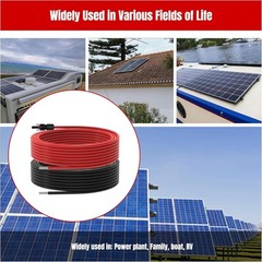 40Feet 10AWG Solar Extension Cable for Solar Panels RV Marine Camper Ferry