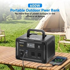 600W 519Wh Portable Power Station Solar Charger Generator for Emergency Camping