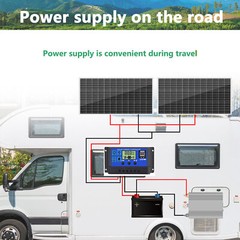 300W Flexible Solar Panel 12V Battery Charger Kit Car Camping DIY RV Marine