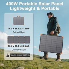 Portable solar panels 400 watt XT60 for Anker SOLIX 2000W 2400W Solar Generator
