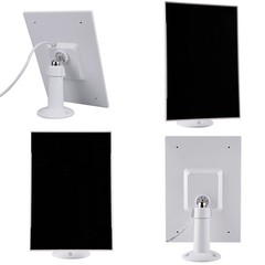 3W 6V Solar Panel Charger for Security Cameras with Micro USB and Type C White