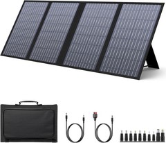 Foldable Solar Panel Charger 60W with 18V DC Output (11 Connectors) for 100W~…