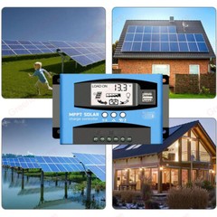 MPPT 30A 50A 60A 80A 100A Solar Panel Regulator Charge Controller Auto 12V/24V