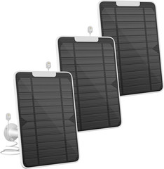 5V 6W Solar Panel Charger Compatible with Arlo Pro 4/Pro 3/Pro 3 Floodlight/Ultr