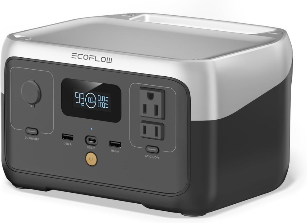 Eco-Friendly RIVER 2 Power Station – 256Wh, LiFePO4 Battery for Outdoor Use