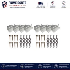 2 Sets Lightweight Corrosion-Resistant Z Brackets for Easy Solar Panel Mounting