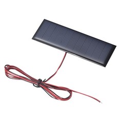 5V 0.44W 80mA Mini Solar Panels with Cable, 98.5 x 34mm