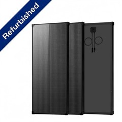 AeternaSol 2Pack 100W Solar Panel 18V Mono N-Type PV Off-Grid Home Refurbished