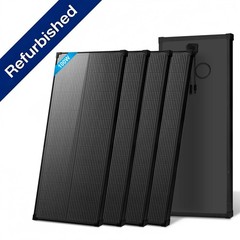 AeternaSol 4Pack 100W Solar Panel Mono 18V N-Type Off-Grid RV Home Refurbished