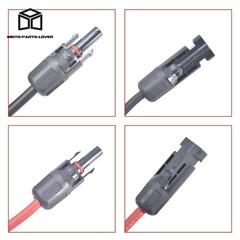 1 Pair 12 AWG 4mm²Solar Panel Extension Cable Wire Connector High Quality
