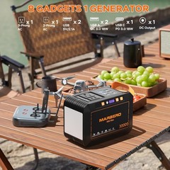 Solar Generator 111Wh Portable Power Station with Solar Panel 30W Included Po…