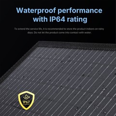 500W Foldable Portable Solar Panel for Power Station Charging Camping Mono Home