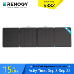 Renogy 400W Foldable Solar Panel Lightweight IP67 For RV Camping Off-Grid