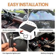 20W 12V Solar Panel Battery Charger Maintainer Kits Trickle Charger with Buil…