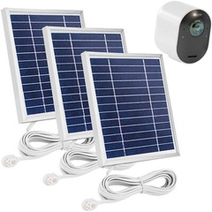 Uogw 3 Pack Solar Panel Charger Compatible with Arlo Pro 5S 2K/Arlo Pro 4/Arl…
