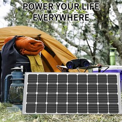 300W Monocrystalline Solar Panel 23% High Efficiency Off-Grid Power Home Camping