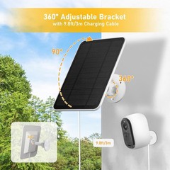 Solar Panel Charger for Arlo Essential Series,Go 2,Pro 6XL/6/5S/3,Ultra Series,W