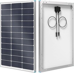 100W Solar Panel N-Type, 12V 100 Watt Solar Panel 16BB 25% High-Efficienc