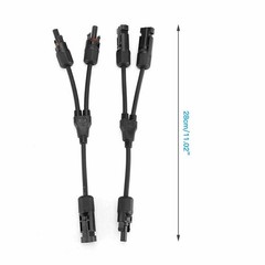 Y Branch Solar Panel Cable Wire Connector MMF FFM Set Wire T Splitter Waterproof