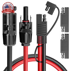 10AWG Solar to SAE Extension Cable 60cm Tinned Copper Waterproof RV Battery Char