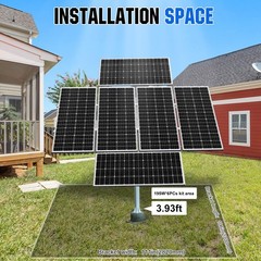 ECOWORTHY Solar Panel Dual Axis Tracking System Increase 40% Power with Track…